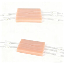 IV Practice Kit with Realistic Vein Simulation, 2pcs Silicone Injection Training Pad for Nurses and Students