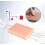 IV Practice Kit with Realistic Vein Simulation, 2pcs Silicone Injection Training Pad for Nurses and Students 2