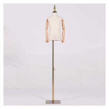 Adjustable Mannequin Dress Form for Child Clothing Display with Flexible Arms and Stable Metal Base