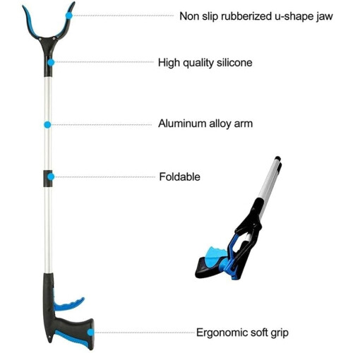 MultiFunction Litter Teachers Pickers Pick Up Tools Foldable Grabber Extender 1