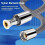 Pressure 1.5M AntiWinding Handheld Shower Hose with Universal Interface Gray 4