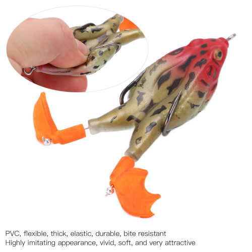 Froschangelköder Schwimmend PVC Doppelhaken 5#