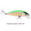 6# Leurre à couleur explosive, plastique ABS, hameçon de 5 cm 12