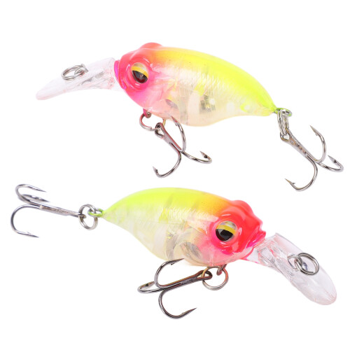 Mini Minnow Köder 6,2 cm Künstlicher Angelköder mit 3D-Augen 1