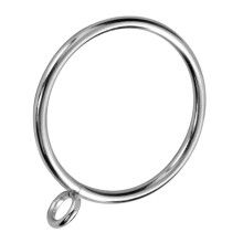 30 Pack Metal Curtain Rings with Clips, Heavy Duty Matte Silver for Smooth Sliding on Rods