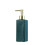 Green Glass Soap Dispenser Bottle for Bathroom or Kitchen, Refillable Rectangular Lotion Pump, Durable and Easy Pump Dispensing 1