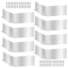 8 Pcs Aluminum Gutter Splash Guards Rainwater Diverter for Roof Corners with Screws Rustproof Foldable