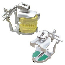 Adjustable Dental Articulator Jaw Frame Stainless Steel with No Plaster Setup and Precision Positioning