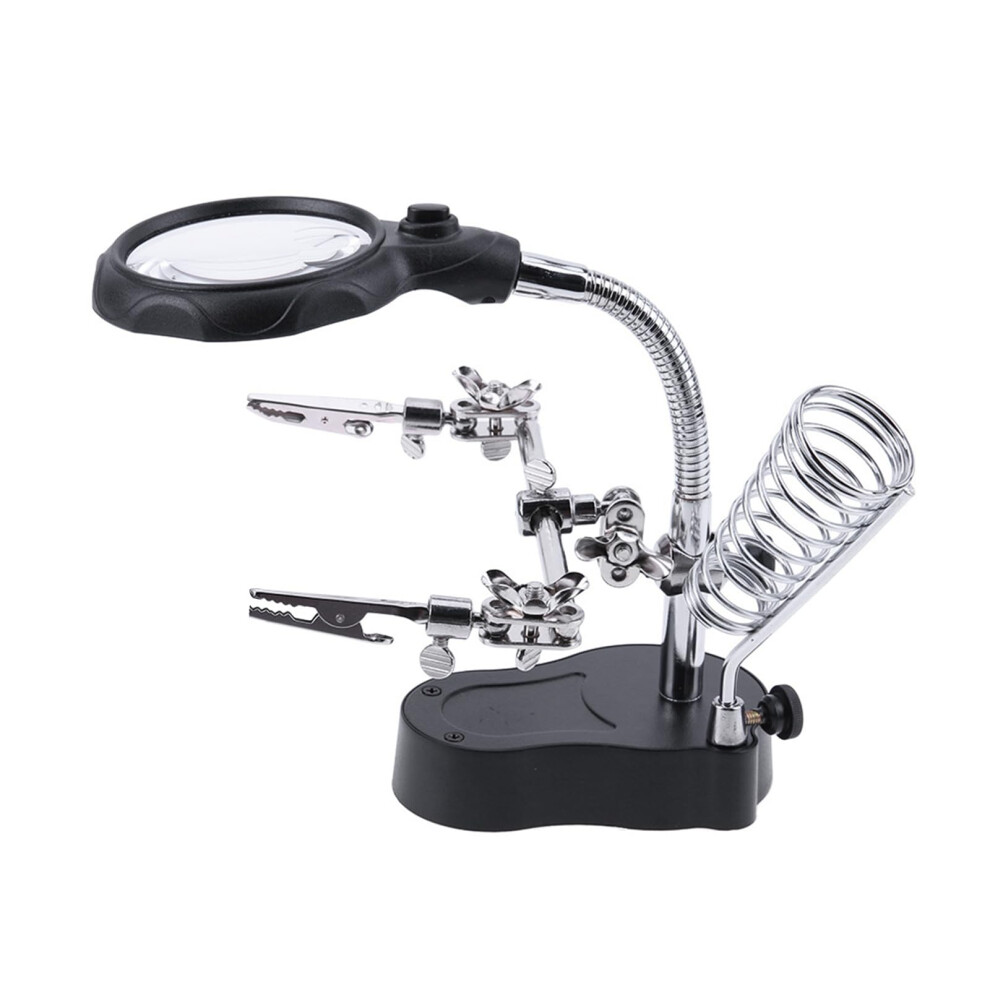 Magnifying Glass with Light for Electronics , Hands Desktop Optical Magnifier for Jewelry