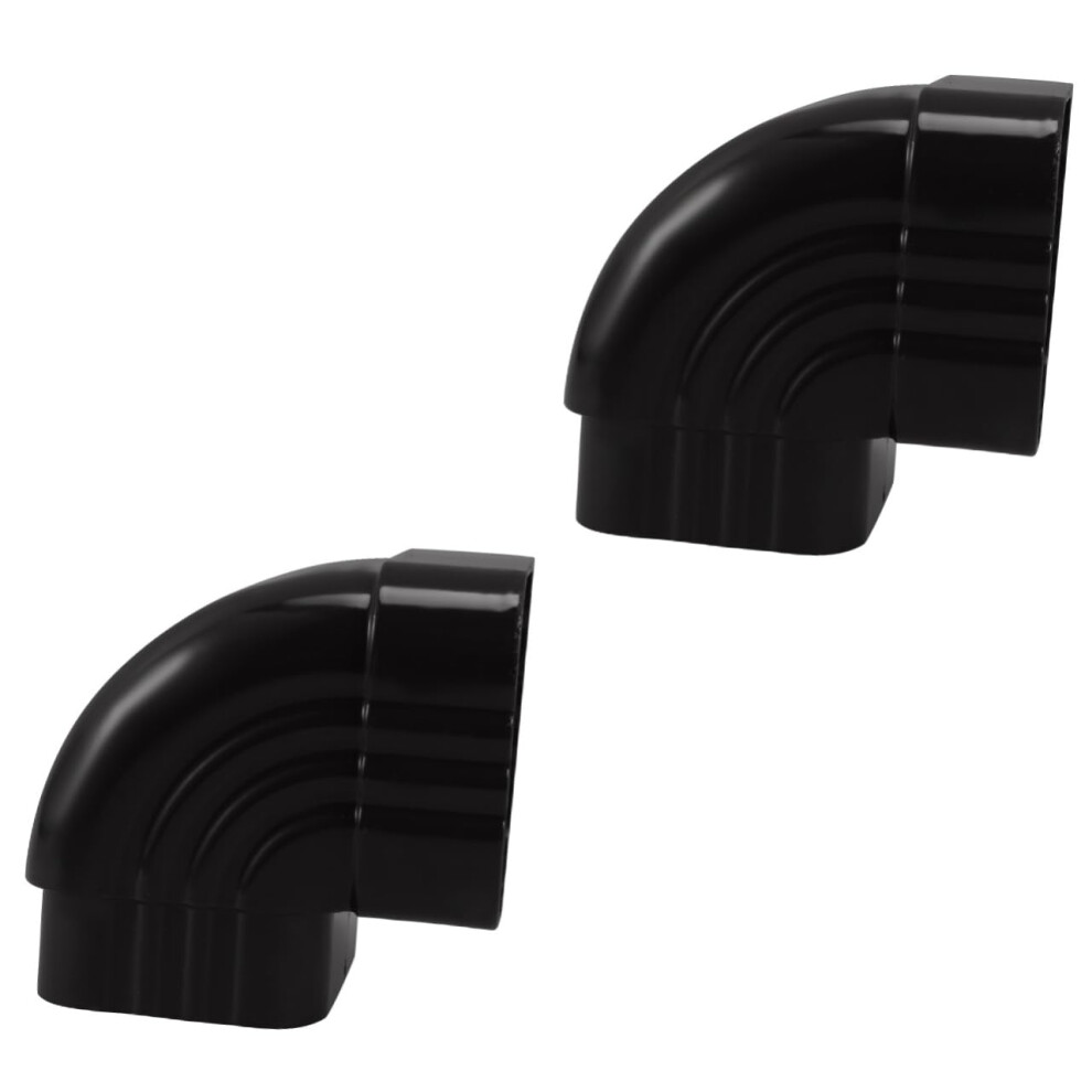 2Pcs Aluminum Gutter Downspout Elbow Connector Leakproof Right Angle Rainwater Adapter 9073542295754