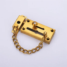 Stainless Steel Door Chain Lock with Easy Slide Latch for Enhanced Security in Hotel or Bedroom