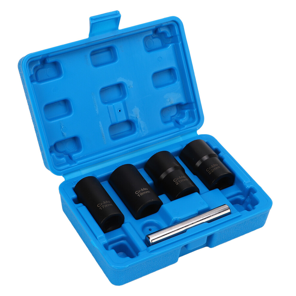 5Pcs Metric Lug Nut Extractor 1/2In Drive Set 7790334899236