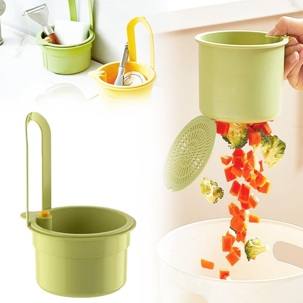 Selfcleaning Kitchen Sink Strainer Basket With Faucet Hanging Design For Anticlog Drain Protection 9169991940908