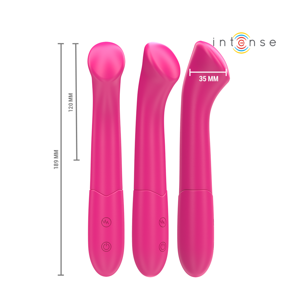Intense Fun Pink Intense - Paty Vibrator 19 Cm Flexible 10 Vibrations Model 2