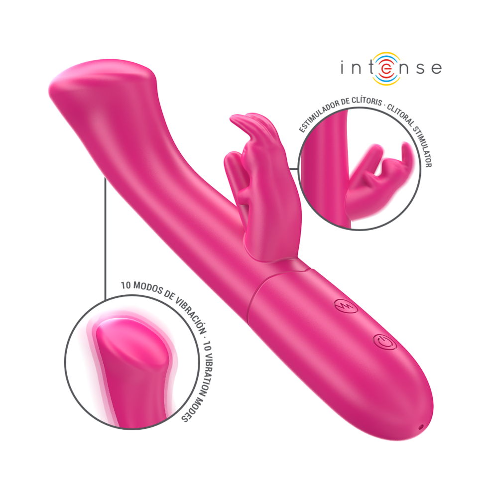 Intense Fun Pink Intense - Julieta Rabbit Vibrator 18.6 Cm 10 Vibrations