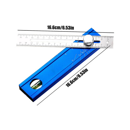 Woodworking Scriber Tool with 0180 Angle Finder Protractor and Bubble Level for Precision Carpentry 2