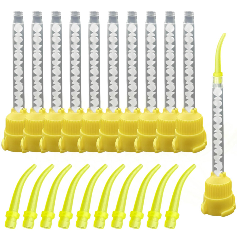 Dental Mixing Tips and Intra Oral Tips Set 1:1 Ratio for Precise Dental Impressions 100Pcs