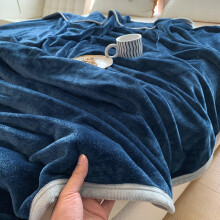 Flannel Bed Sheets Soft Velvety Touch Warm Winter Bedding Ink Blue 201x232cm Machine Washable