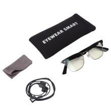 Premium Bluetooth Audio Glasses With Human Body Sensing Automatic On Feature And IP64Dustproof Water Resistant Frame For All Day Use Rechargeable
