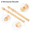 Soprano a otto fori, GFingering Burlywood 32,5  2,5 cm 8