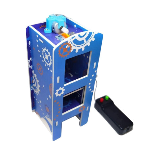 DIY Elevator Kit for Kids Science Projects, Easy Assembly STEM Mechanical Model Building Toy