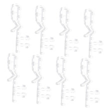 8Pcs Transparent Valance Clips for Vertical Blinds Invisible Wear Resistant Durable Replacement