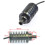 LED Microscope Light 8mm Coaxial Illuminator 3W 6500K Cool White with Control Box 4