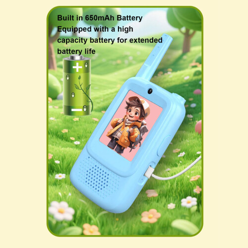 Kids Video Call Intercom with Camera, HD Two Way Calling, 500m Range, Noise Reduction, Rechargeable 2