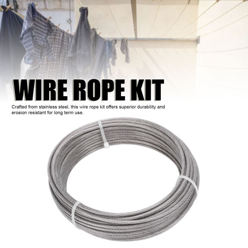 Kit de cable de acero inoxidable 304, resistente a los rayos UV 2
