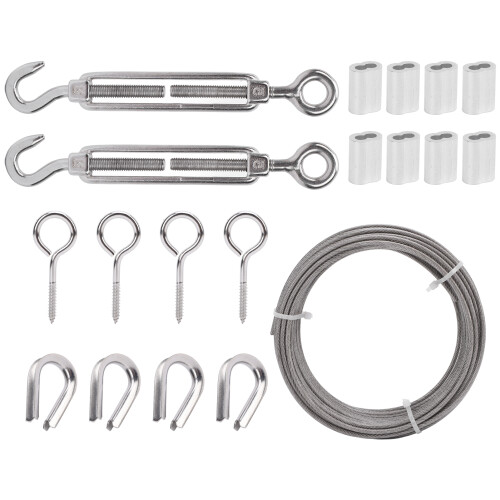 Kit de cable de acero inoxidable 304, resistente a los rayos UV 1