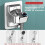 Wall Mounted Adjustable Shower Head Holder with 360 Rotation and SelfAdhesive Handheld Bracket 3