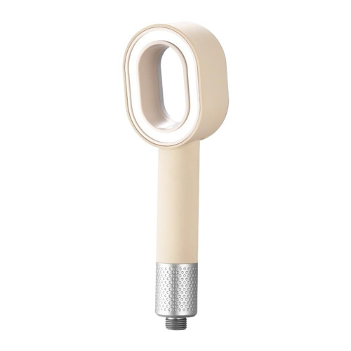 Pressure Filter Shower Head with Water Saving Design for Bathroom, Easy Installation, Grey Set