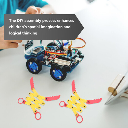 STEM Robotics Kit with Mechanical Robotic Hand for DIY Assembly and Classroom Group Projects, 3pcs Random Color 2