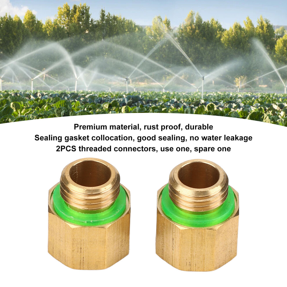 2 Count G3/8 To G1/4 Copper Reducer 7444352777396
