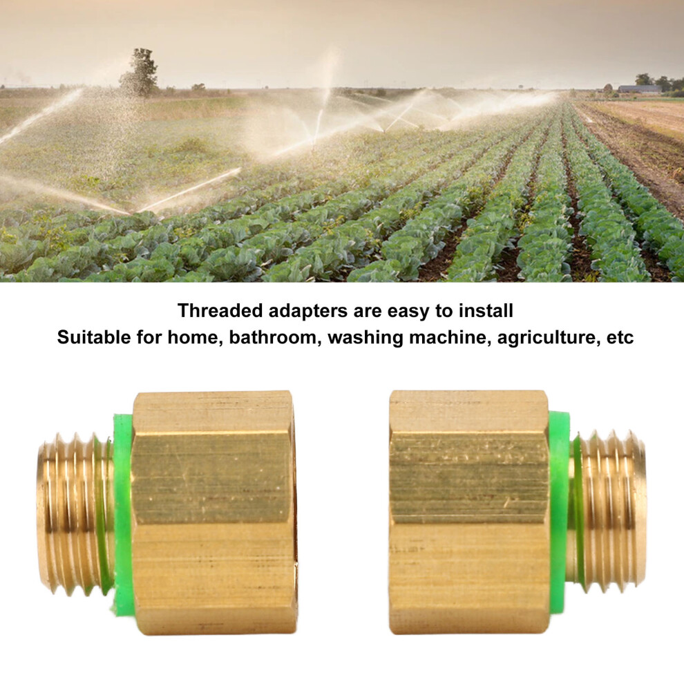 2Pcs Brass Reducer G3/8 Female To G1/4 Male 7444352808120