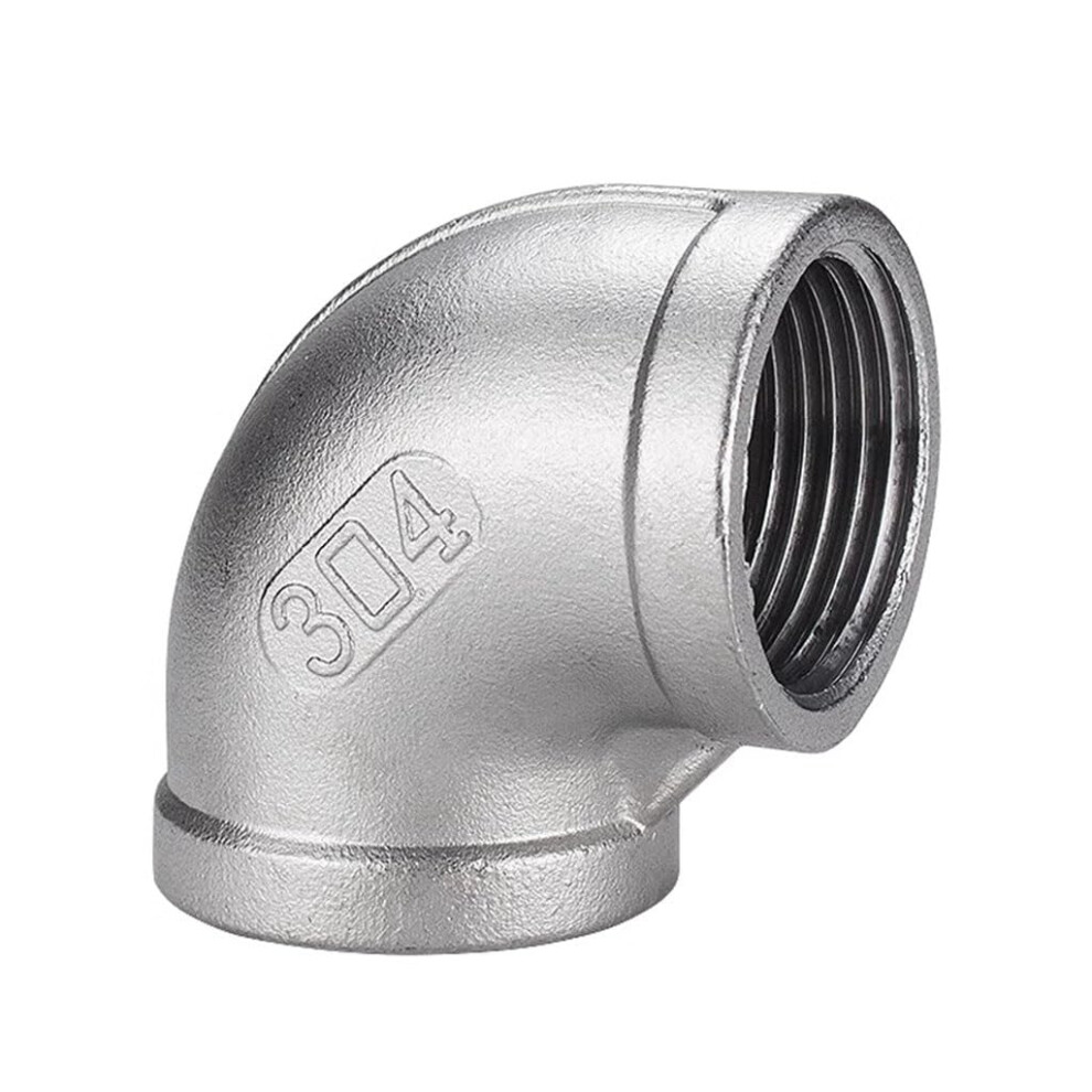 304 Stainless Steel Pipe Fitting 1 Inch Female 90 Degree Elbow Corrosion Resistant Precision Thread 9092120728620