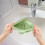 Kitchen Sink Strainer Basket, Triangular Space Saving Sink Corner Organizer with Easy Clean Handle, Green 4