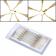 Dental Composite Filling Instruments 6Piece Restorative Set with Ergonomic Design and Gold Finish