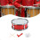 11 Inch Red Snare Drum Kit for Beginners with Drumsticks and Adjustable Shoulder Strap 4