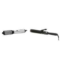 Babyliss Pro Ionic Hot Air Styler Brush 34mm and Dial-A-Heat Tong 32mm