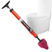 Heavy Duty Air Pressure Toilet Plunger with Pressure Air Burst for Quick Clog Removal
