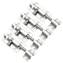 8Pcs Stainless Steel Barrel Bolt Door Lock with Reinforced Latch for Closet Bathroom Bedroom Security