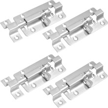 20Pcs Stainless Steel Barrel Bolt Door Latch Lock, Heavy Duty Security Slide with Screws for Bathroom and Bedroom