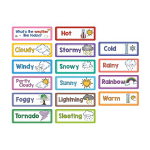 Weather Flashcards Set for Kids Bilingual Preschool Learning Cards Durable ColorGuided Design