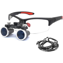 Dental Loupes 2.5X UltraLightweight Binocular Magnifier with Wide View for Jewelry and Electronics