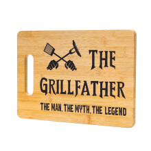Engraved Bamboo Cutting Board for Dad Gifts from Daughter or Son, Christmas Kitchen Decor