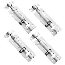 Stainless Steel Slide Latch 3 Inch Heavy Duty Barrel Bolt Door Lock Rustproof with Screws 4Pcs