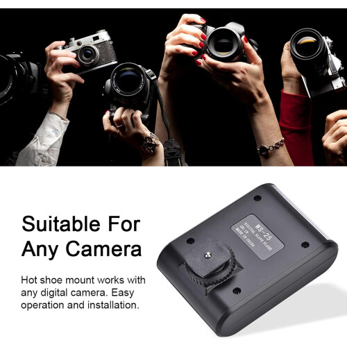 Camera Flash with Universal Hot Shoe, Bright Soft Lighting DSLR and Mirrorless Slave Flash 2