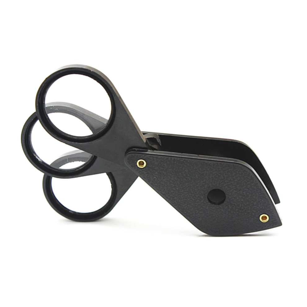 Jewelry Magnifier with 8x 12x Dual Lenses Folding Glass Loupe for Gemstone and Watch