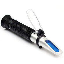 015% Brix Refractometer with ATC, Precise Sugar Content Tester for Fruit Juice and Beverages